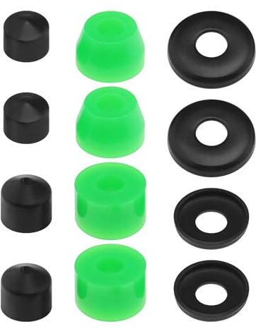 Create idea 12-teiliges Long-Board-LKW-Buchsen-Umbauset 90 A PU-Stoßdämpferhalterungen Stoßdämpfer-Pads Longboards Skateboards Brückenpads Buchsen Unterlegscheiben Pivot-Cups