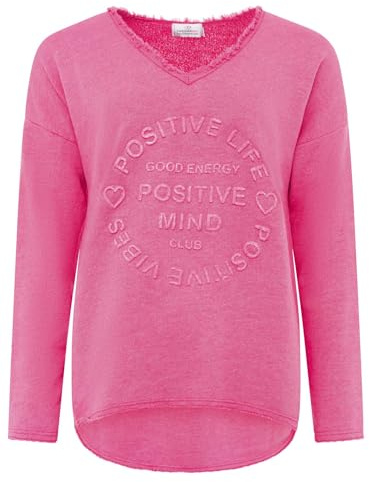 Zwillingsherz Sweatshirt Positiv für Damen Frauen – Hochwertiger Baumwoll Pullover Hoodie Pulli Langarm kuschelig weich Langarmshirt Oversized Sommer