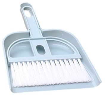 Dustpan and Brush Set - Small Brush and Dustpan Set | Soft and Fine Bristles Cleaning Brush with Garbage Shovel | Portable Pan and Brush for Desktop Cleaning Countertop Cleaning