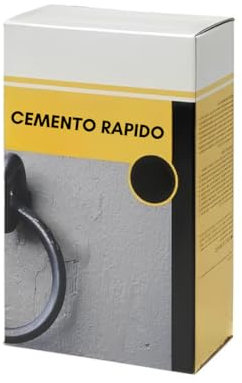 Cemento Rapido 1 KG - Cemento Rapido Pronto all’Uso - Cemento Rapido per Lavori in Casa e Fai da Te - Made in Italy, Facile Applicazione e Alta Resistenza