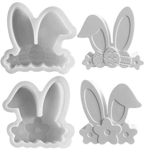 Silikonformen Gießformen Ostern, 2 Stück Silikonform Ostern Silikonform Hasenohren Gießformen Silikon Gießform Ostern Silikonformen Ostern Silikonform Osterhase Giessformen Silikon Gießform Hase