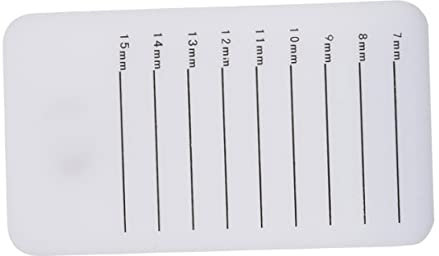 NOLITOY Plataforma Acrílica Para Extensiones De Pestañas 1 Unidad Tamaño Mediano Bandeja Organizadora De Pestañas Reutilizable Para Profesionales Salón y Uso Personal Blanca