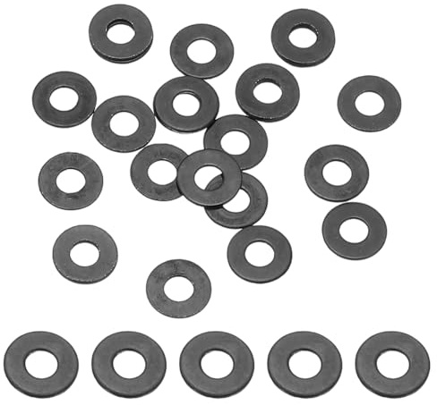PATIKIL 124PCS Rondelles En Acier Inoxydable M2.5,M2.5x6x0.5mm Rondelles Plates Métriques Kit D'Assortiment D'Étanchéité En Acier Inoxydable 304 Anneau De Joint Pour Vis Boulons Automobile