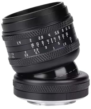 Compatible for Sony E Nikon Z Canon RF Fujifilm X M4/3 Monture L 50 mm F1.4 Objectif inclinable Plein Cadre Mise au Point Manuelle Grande Ouverture(Macro 4/3)