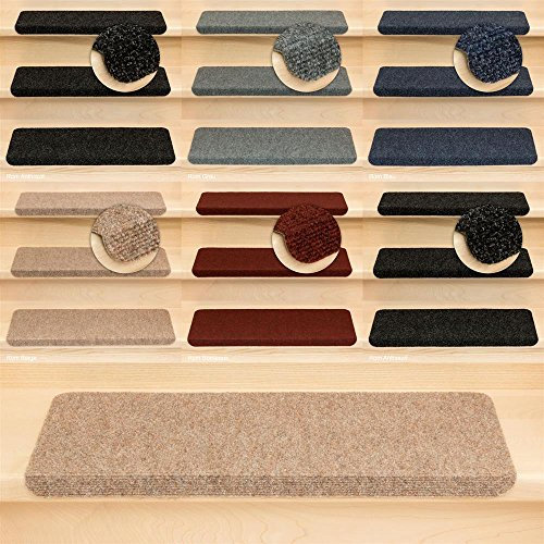 Kettelservice-Metzker Stufenmatten Ramon® MW Rechteckig 15er SparSet Beige - mit formstabilem Kunststoffwinkel