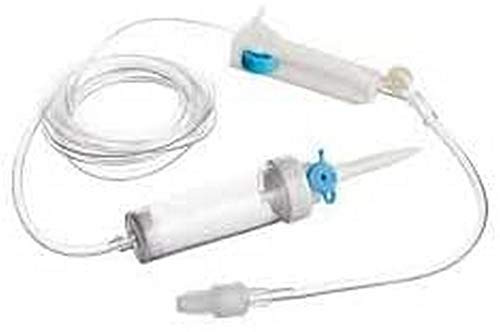 Cura Farma Venös infusion utan nål - rör 150 ml - luer lock - med rulle - för dropp - PE-väska med 25 st. - garanterad hög kvalitet - infusionsset för intravenösa lösningar