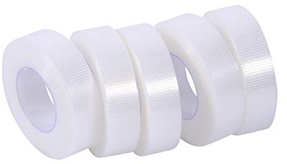 False Eyelash Pe Tape,5 Rolls Transparent Medical Pe Tape False Eyelash Extensions Makeup Tools