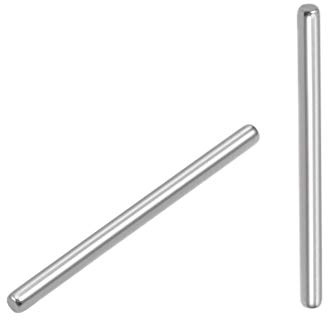 sourcing map 100pcs 2,5 mm x 35 mm Passstift 304 Edelstahl Heringe Stützregale Silberton