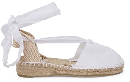 Pisamonas Plain Valencian Espadrilles För Flickor Size 40 Color Vit