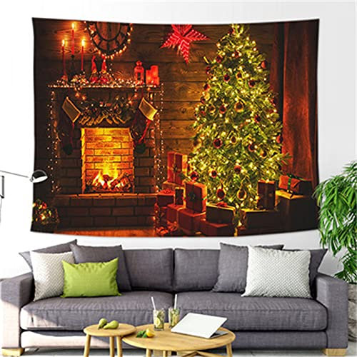 YYRAIN Nordic Weihnachtsdekoration Wandbehang Modernes Zuhause Wohnzimmer Schlafzimmer Wand Hintergrund Wand Geschenk Wandteppich Multifunktionale Tischdecke Wandteppich