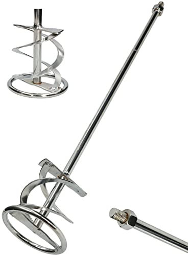 KOTARBAU® Mélangeur de mortier en spirale - 100 mm - Filetage M14 - Pour ciment, plâtre, couleurs - Panier mélangeur - Mélangeur rond - Mélangeur de couleur - Mélangeur de couleur - Mélangeur de