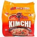 Nongshim Kimchi Ramyun 600 g (120 g x 5) (lot de 1) – Nouilles épicées traditionnelles instantanées de style coréen – Idéales pour les collations, les sautés, les soupes ou comme plat