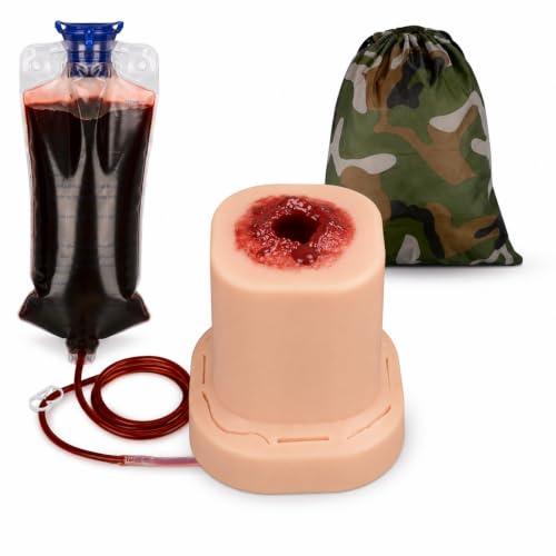 Gunshot Wound Packing Trainer Kit, Stop The Bleeding Training Kit, Bleed Control Kit for Medical Classes