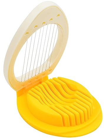Egg Slicer Stainless Steel Wire Egg Slicer Multifunctional Egg Cutter for Evenly Slicing Boiled Eggs Ham Banana and Strawberry