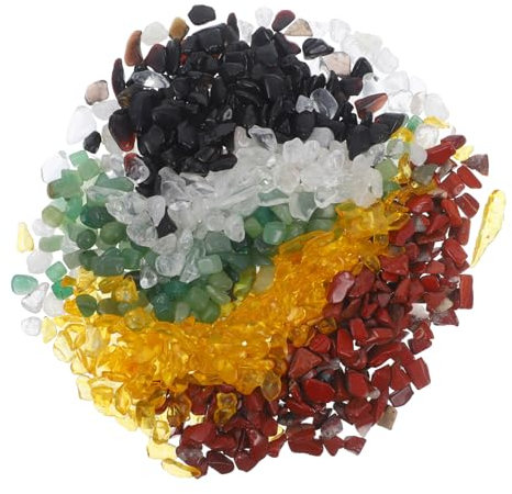 FUNOMOCYA Exquisites Kristallkies-Set Aquarium-Dekoration Gartendeko für Den Außenbereich Leicht Zu Reinigen