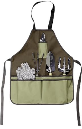 Tablier porte-outils Tablier de travail, tabliers à outils, tablier de travail, camping en plein air, tissu épais, outils de jardinage, tablier de rangement multifonctionnel, boîte à outils, ensemble