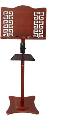 Notenständer Retro Hohler Klappbarer Notenständer Tragbar mit Tragetasche für Gitarre Vintage Stil Notenständer für Noten