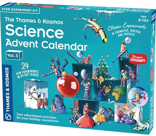The Thames & Kosmos Science Advent Calendar Vol 3 | 24 Daily STEM Experiments in Chemistry, Biology & Physics, Countdown to Winter Holiday Celebrations | Fun, Wholesome Family Tradition (2025 Version)