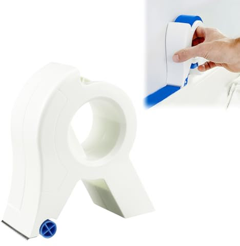 PJHAJH Masking Master, Distributore di Nastro per Pittori, Masking Master Applicatore Nastro, per Pavimenti, Finestre e Telai di Porte, ABS