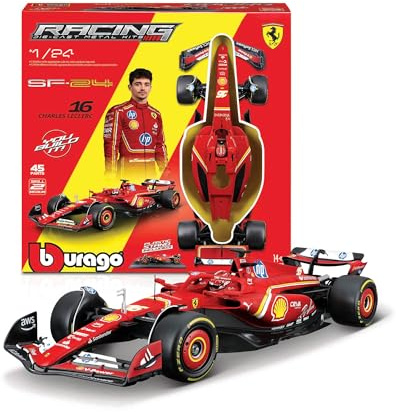 Bburago Model Kit Ferrari F1 SF-24 (2024) 1:24 Officially Licensed by Ferrari, Recommended Age 14+ Years