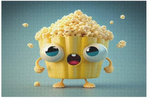 Popcorn Adults Wooden Jigsaw Puzzle, for Kids Wooden Puzzles Toys Family Game Play,Brain Training 1000 Piece （75×50cm）