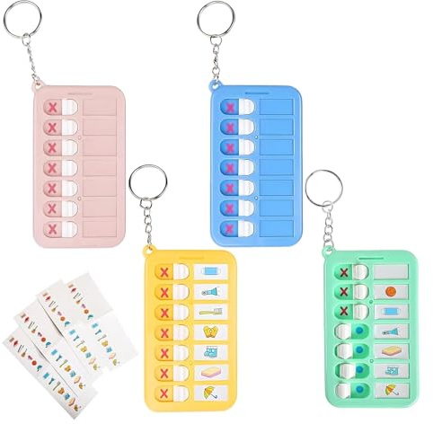 4 Pcs wiederholbare Checklisten-Tafeln,Tagesplaner Kinder Routine,Aufgabenplaner Familie,Wochenplaner Kinder,ADHS Planner,Tagesplaner Abwischbar,Kinder Routineplaner&Tagesplan,Memo Board