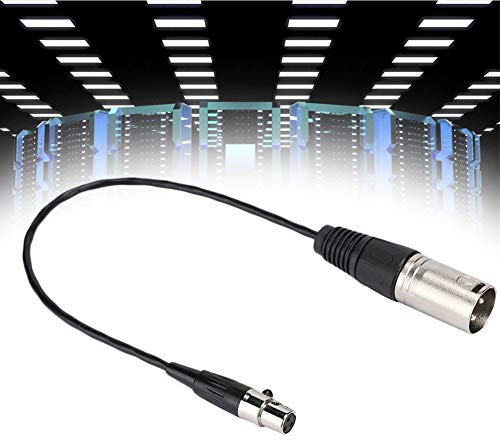 Bewinner Mini XLR 3Pin, XLR Female Microphone Cable, Durable for SLR Cameras Professional Photography Equipment