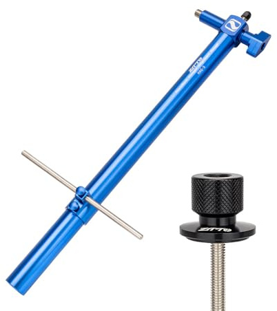 POENVFPO Fahrrad-Umwerfer-Ausrichtungswerkzeug, Aluminiumlegierung, Präzise Einstellung für Sanftes Schalten und Einfache Bedienung, für Rennräder und Heimwerker (BLUE)