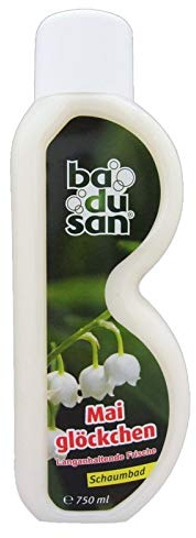 6er Pack badusan Schaumbad Maiglöckchen 6 x 750 ml Badezusatz, Pflegebad