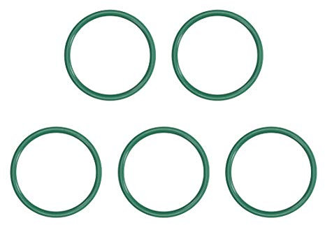 sourcing map 5St Fluorkautschuk O-Ringe FKM Dichtung für Maschinen Rohrleitung 35mm AD 30,2mm ID 2,4mm Breite Grün