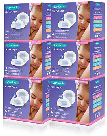 Lansinoh Stilleinlagen Blue Lock, 216 Stück (6 x 36 Stück)