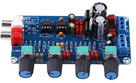 Redresseur de pont complet, carte d'amplificateur de préamplificateur de contrôle de tonalité NE5532 AC 12-18V pour Module d'amplificateur de contrôle de Volume, etc.