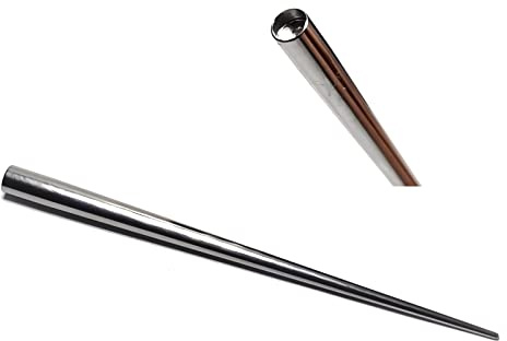 NewkeepsR Dehnungs Kit für Körperpiercings mit Konischen Einsetzstiften aus Edelstahl–Stärken:0,6mm/0,8mm/1,0mm/1,2mm/1,6mm/2,0mm/2,5mm/3,0mm/4,0mm