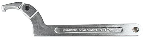 Larcele C Hakenschlüssel für Nuss, Seitlicher Verstellbarer Schraubenschlüssel YYBS-01 (Quadratischer Kopf,2-4 3/4 Zoll (51-121mm)) MEHRWEG