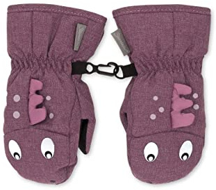 Sterntaler Baby Unisex Kinder Fäustel Dino melange - Baby Fäustlinge Winter, Baby Handschuhe - wasserabweisend und atmungsaktiv - grün
