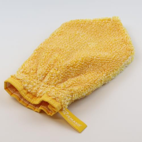 Wandbreite Jemako Reinigungshandschuh grün blau gelb Kurzflor Langflor (Handschuh gelb)