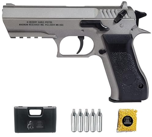 Pistola de Airsoft CG Desert Eagle Baby CO2 (6mm) | Arma semiautomática Full Metal + maletín + CO2 + Bolas