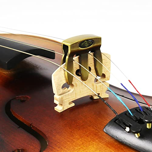 Violin Dämpfer Viola Praxis Bronze Dämpfer Violine Silencer 3 Klaue Violine Praxis Dämpfer langlebig Violine Teile und Zubehör ...