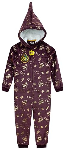 Harry Potter Onesie Für Mädchen | Hogwarts Kinder Onesies | Gryffindor-PJs Für Mädchen | 5 bis 13 Jahre | Offizielles Merchandise