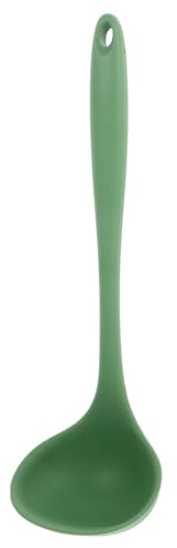 Abaodam Silicone Soup Ladle Heat Resistant Deep Serving Spoon for Cooking Soup and Stew Suitable for Cookware Random Color