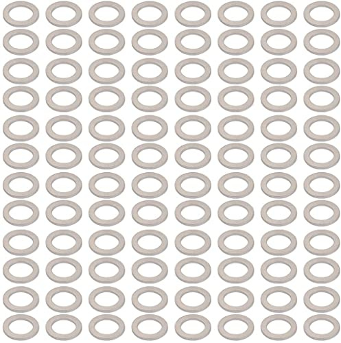 XYWHPGV Arandela de tapón de drenaje de hardware de motocicleta de aluminio de 200 piezas 12 mm x 18 mm x 1,5 mm(81666 e2022 ffad2 71137 99401 8181c