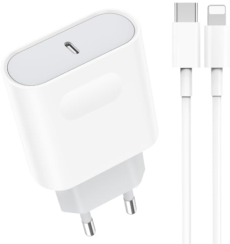 Chargeur for iPhone 14/14 Pro /14 Pro Max /14 Plus /13 12 11 SE Mini X XS XR, 25W USB C Prise Rapide et 2M Cable Secteur Mural Type C Alimentation Adaptateur Trefard