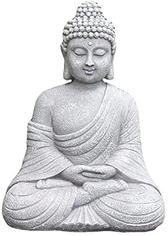 Jzoowar Vintage Garten Buddha Statue Drinnen Draussen Garten Buddhismus Figur Skulptur Hause BüRo GeschäFt Dekor Ornament