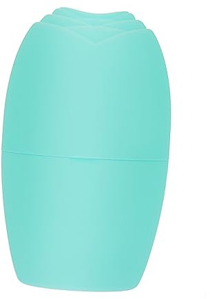minkissy Silicone Facial Ice Roller Mold Olive Green Manual Face and Eye Massager Small Pain Relief Multi-purpose Skincare Tool for Cooling and Depuffing