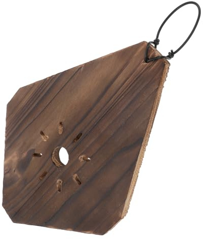 BESPORTBLE Jardinera Colgante Color Café para Helechos y Suculentas de Madera Ligera y Versátil Tablero Rústico para Decoración en Porches y Cocinas