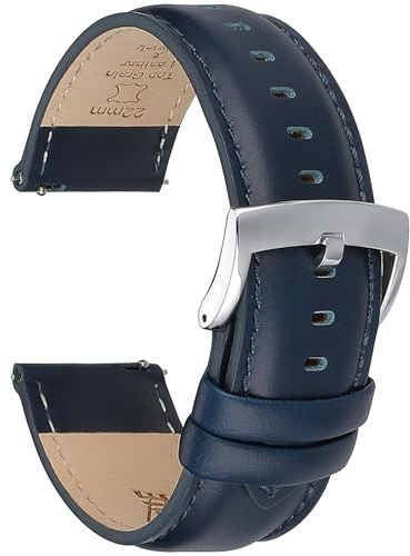 CORROPELLE Leder Uhrenarmbänder Schnellverschluss Armband 18mm 19mm 20mm 21mm 22mm, Eleganten Hochwertige Ersatz Leder Armband für Damen und Herren, Uhr und Smartwatch