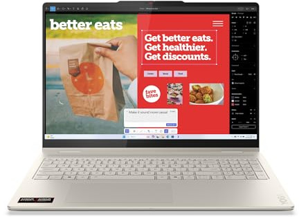 Lenovo Yoga 7 2-in-1 16AKP10・16 WQXGA+ OLED Touch・AMD Ryzen AI 7 350・16GB RAM・1TB SSD・W11 (83JU000QGE)
