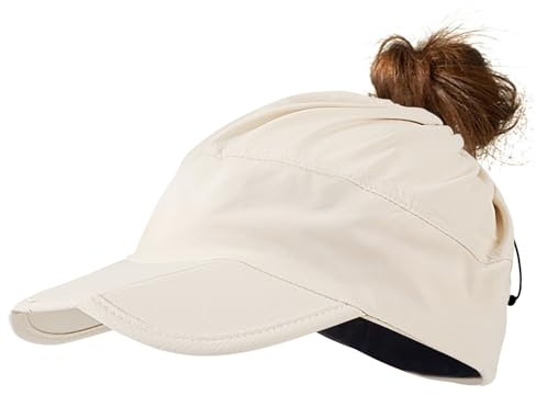 TAGVO Basecap Damen Sommer, Sun Visor Schnell Trocknende Baseballkappe, UV-Schutz Leichte Faltbar Atmungsaktive Running Sport Cap, Pferdeschwanz Verstellbar Baseball Cap Golf Kappe für Draußen