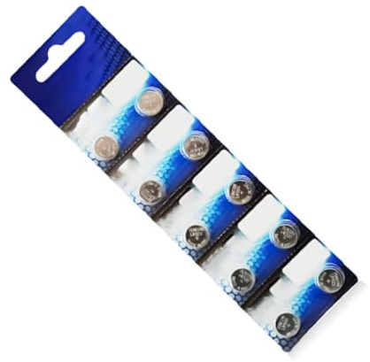 HDOYTXXM Lot de 10 piles alcalines AG9 1 5 V LR45 LR936 394 pour calculatrice, calculatrice, etc