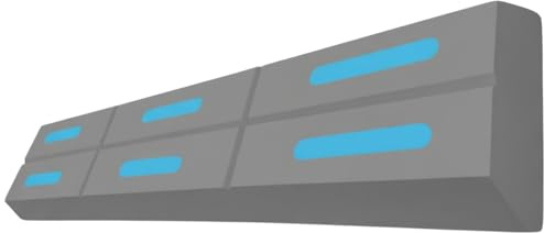 Crea-Form Marina 20 Eva Stegfender Grau – Hafenfender für Bootssteg, Marina und Anleger – UV-beständiger Bootsschutz 98 cm x 20 cm x 6 cm